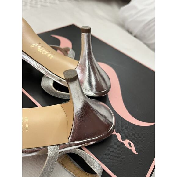 Nina Nelda Sandal Women’s 9.5 M Silver Glitter Incls Box. Beautiful shoes! - Picture 6 of 13